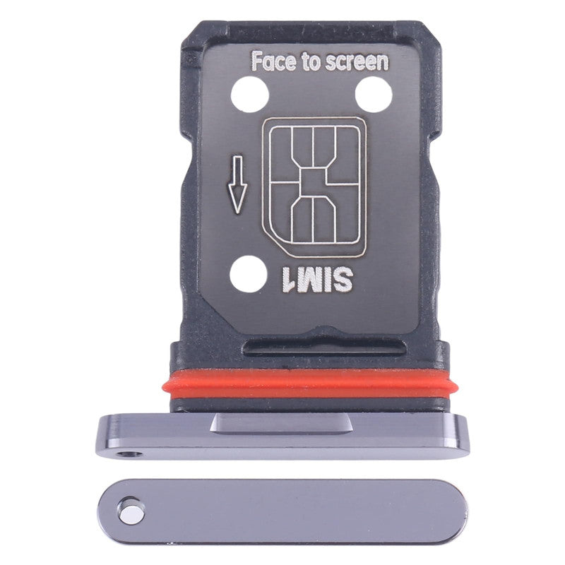 Sim Tray Slot Holder for OnePlus 12 Black Sim Tray Slot Holder for OnePlus 12 Black